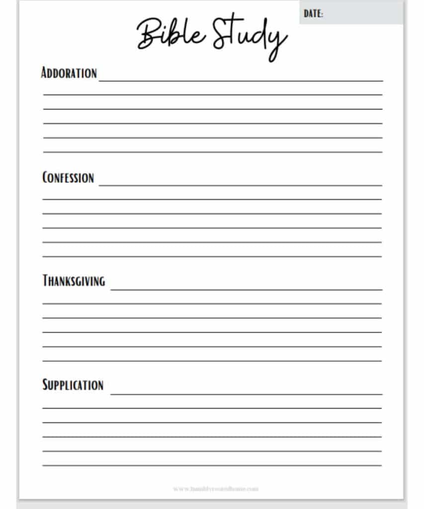 5 free printable bible study worksheets for christian women!